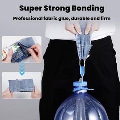 Super Strong Fabric Glue 60ml – Clear Washable Adhesive for Clothing, Patches, L
