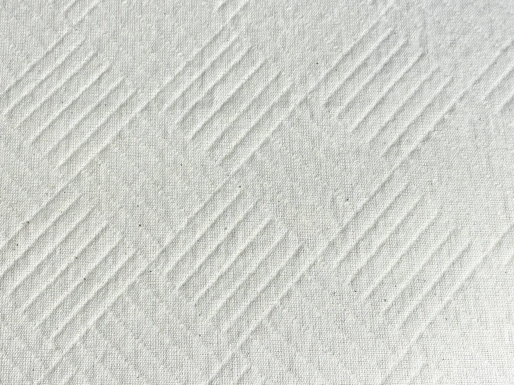 Cream Ivory Diamond Herringbone Upholstery Fabric ~ 3 Yd