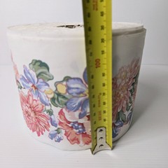 Fabric Roll – Border Fabric Pink & Purple Flowers/floral Sewing Or patchwork