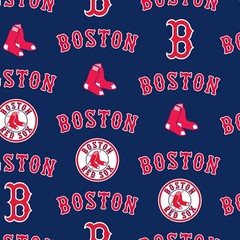 Boston Red Sox MLB Fleece Fabric – 58″ Wide – Sold by The Yard & Bolt