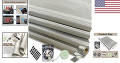 Military-Grade Faraday Fabric 43″W×236″L + Tape for Ultimate Privacy Protection