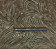 DONGHIA BELMONTE GRIS GRAY ZEBRA ANIMAL VELVET FURNITURE FABRIC BY YD 50″W