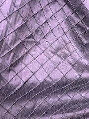 Dupioni Diamond Stitched 100% Silk Fabric 48”, Sold By The Yard – Purple