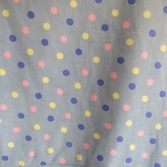 vtg Light Weight Corduroy Powder Blue Polka Dots 2 yds x 45″
