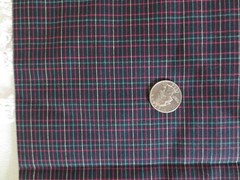 4169. Black WINDOWPANE CHECK COTTON or COTTON BLEND FABRIC – 60″ x 3-1/2 yds.