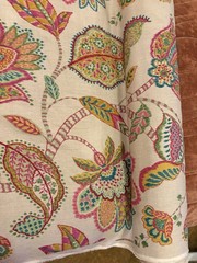 Large Floral Fabric $7/yard 24 Yards Avail, 3 Yd Purchase Minimum