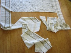 Namay Samay’s NILOFER 65″ Linen Print with 41″ long borders Leftover