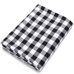 Black & White Plaid Cotton Flannel Fabric – 60″ Wide – Sold by the Yard and Bolt