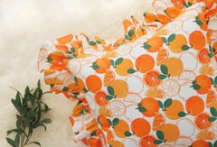 OEKO-TEX Fruits patterned Fabric made in Korea by the Half Yard