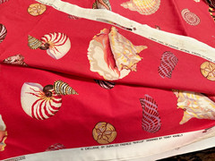 Duralee Fabrics designed by Terry Kinsley ~Shells ~ approx 9.7 Yards x 54″