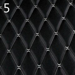 100x158cm Faux Leather Quilted PVC Fabric Car Interior Upholstery Mat