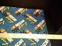 WASHED & IRONED Nascar Racing-Remnant 6″ X 44″, Cotton Fabric