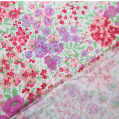 100% Cotton Flannel Fabric, Floral Printed(4 Types) – By the Yard