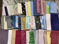 100 5×5” Assorted Cotton Fabric Squares For Quilting. Charm Pack – US Seller