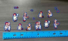 Raggedy Ann and Andy Pre-Cut Iron on Fabric Appliques