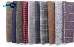 British Tweed 100% Wool Remnants Offcuts Squares Crafts 10 Pieces 9X9