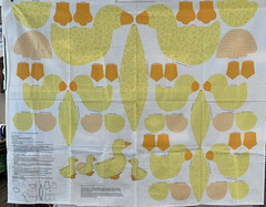 Vintage VIP Cranston Cotton Quilt Fabric Calico Gingham Duck Stuffed Panel DIY