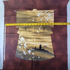 Kona Bay Fabrics KIMO-SA BU & MA LOT Cotton Quilting FABRIC Kimono Art Panel
