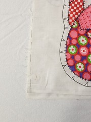 VTG Calico Cat Cut & Sew Pillow Patchwork Kitty Sewing Panel Doll Calpurnia