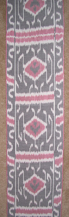11 Yard HAND MADE UZBEK Natural 100% COTTON IKAT FABRIC # 8947