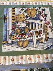 Teddy Bears E. Blumgart by Linda Griffith French Country Fabric Rare 42×31