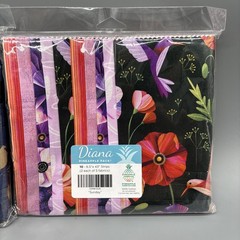 Lot Of (2) Pineapple Fabric Pack 10 – 6.5” X 43” Strips Two Each Of Five