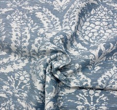 BALLARD DESIGN ANNABELLE CHAMBRAY BLUE InsideOut® FURNITURE FABRIC BY YARD 55″W