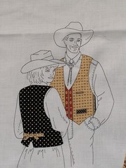 Country Rodeo Aztec Buffalo VEST Cranston Fabric Panel Adult Pattern NEW