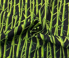 TEMPO TERRASOL BAMBOO BLACK GREEN OUTDOOR CUSHION PILLOW FABRIC BY YARD 54″W