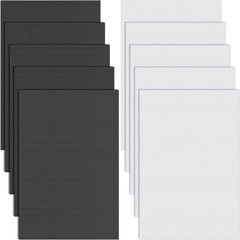 10 Sheets Waterproof PVC Eye Mesh for Fursuit Cosplay Props – Black & White