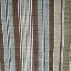 Tommy Bahama Woven Cotton Fabric “Vera Cruz” Brown/Aqua Stripe Home Decor 54×40″