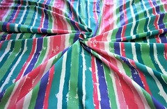 NEW, 100% Cotton Multi- Stripe cloth, fabric, material is 57 inches wide