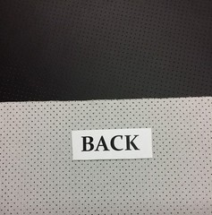 SOFT IMPACT PERFORATED ALL THE WAY VINYL EBONY BLACK Automotive FABRIC BTY 54″W