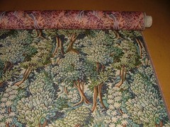 Woodland Forest Tree Tapestry Fabric Curtain Upholstery Cushion Soft Furnishing