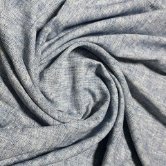 VINTAGE YARN DYED HERRINGBONE STRIPE LINEN/COTTON FABRIC CURTAIN UPHOLSTERY 54″W