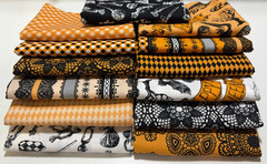 Halloween Fabric Bundle – 13 Assorted Half-Yard Cuts