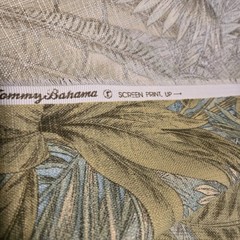 Tommy Bahama BAHAMIAN BREEZE Palms Outdoor Fabric 2 Yds X 55″ Blue Green READ