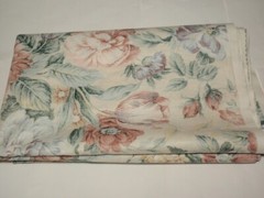 Vtg House ‘N Home Fabrics Draperies Floral Flower Fabric 90” by 50”