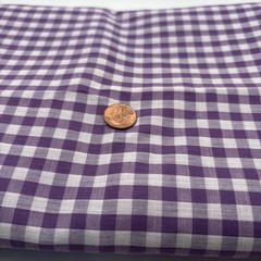 3 yards 43” wide Purple Gingham Fabric Cotton or Blend