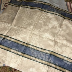 Mixed Fabric Remnant Lot Upholstery Quilting Scraps Floral Stripe various Brands