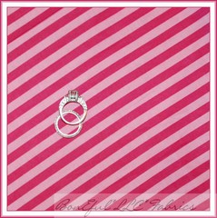 BonEful Fabric FQ Cotton Quilt Pink Rose Tonal STRIPE Girl Dress Calico Print US