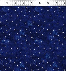 1/2 Yard Fabric – Fantasticats | Hollow Dots Dark Royal Blue by Laurel Burch