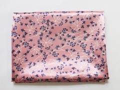 58” Wide By Yard Elegant Floral Satin Fabric Material For Scarf Lining