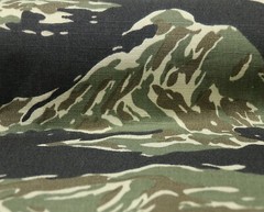 1.5M Width Tiger Stripe Camouflage Ripstop Fabric Cloth Cotton DIY BDU Military