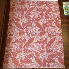 Vtg Lot 3 Patterns Polyester Material Double Knit Stretch Fabric Retro 4+ Yds