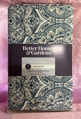 Better Homes And Garden Precut Fabric Damask Teal 2 Yards New