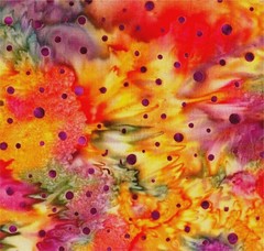 PREMIUM FABRIC FROM BATIK TEXTILES – BRIGHT COLORS WITH DOTS – 1 1/2 YARDS