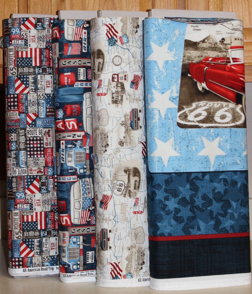 All American Road Trip Route 66 Panel & Coordinating Fabric SOLD SEPARATELY