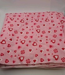 Pink Red Heart Pattern Valentine Fabric 100% Cotton Dear Hearts Retired Print