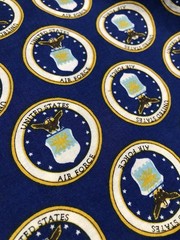 US Air Force Emblem Fabric 4 Yards X 1 Yard 7 Inches